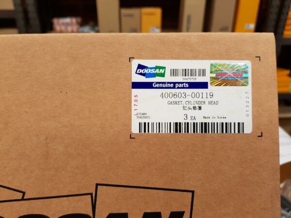 Doosan 400603-00119 Gasket Cylinder Head S300-V-Excavator-Heavy-Duty-Parts-Australia-Perth