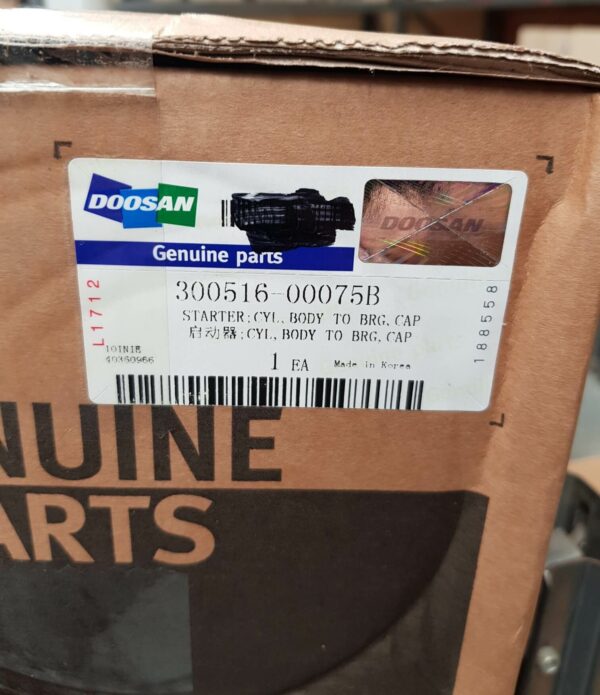 Doosan 300516-00075B Starter Motor DX420LC DX480LC DX520LC Excavator Heavy Duty Parts Australia Perth