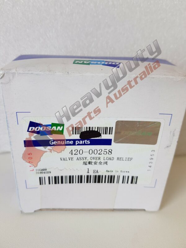 Doosan Valve Assy, Overload Relief - 420-00258