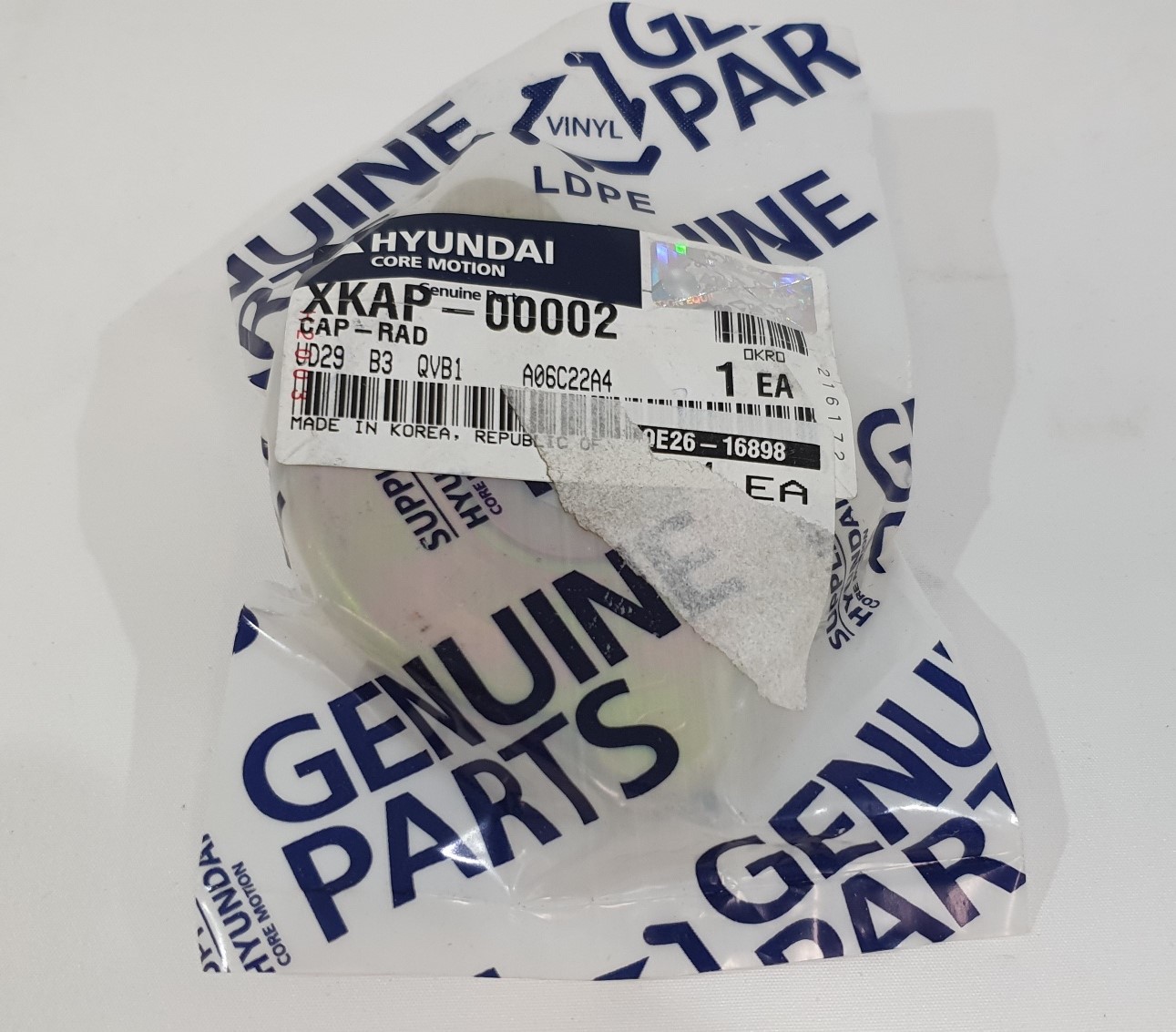 XKAP-00002 Hyundai Radiator Cap Wheel Loader HL770-7A Heavy Duty Parts Australia