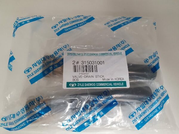 Daewoo Bus Valve-Drain Stick 315031001
