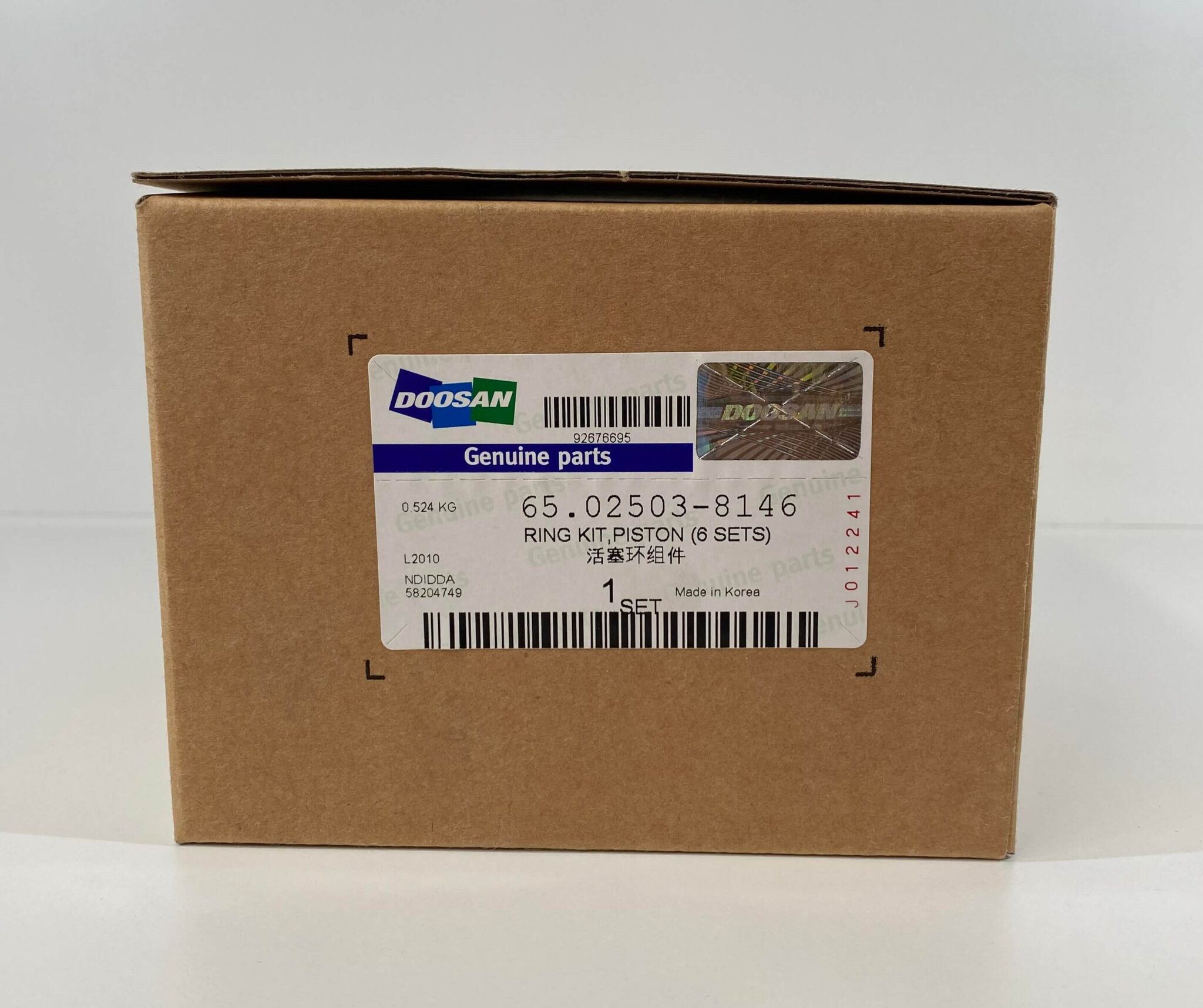 Doosan Piston Ring Kit - 65.02503-8146
